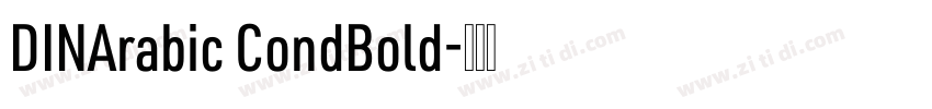 DINArabic CondBold字体转换